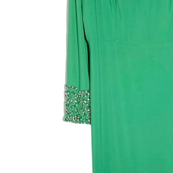 Nika Niki Kapoor Green Maxi Dress Gown Size 12 - Picture 3 of 7